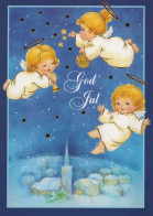 ANGELO Buon Anno Natale Vintage Cartolina CPSM #PAG950.IT - Angels