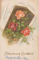 FLOWERS Vintage Ansichtskarte Postkarte CPA #PKE624.DE - Fiori
