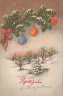 Neujahr Weihnachten Vintage Ansichtskarte Postkarte CPSMPF #PKD483.DE - Nouvel An