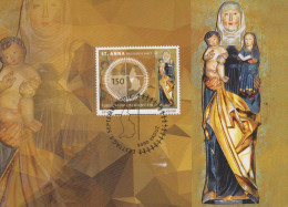 STATUE SAINTS Christentum Religion Vintage Ansichtskarte Postkarte CPSM #PBQ257.DE - Paintings, Stained Glasses & Statues