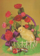 OSTERN HUHN EI Vintage Ansichtskarte Postkarte CPSM #PBP116.DE - Pâques