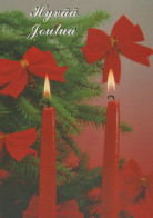 Neujahr Weihnachten KERZE Vintage Ansichtskarte Postkarte CPSM #PAZ542.DE - New Year
