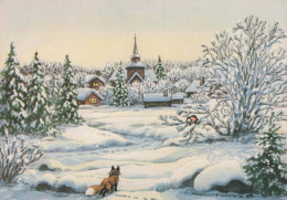 Neujahr Weihnachten Vintage Ansichtskarte Postkarte CPSM #PAW874.DE - Neujahr