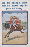 ASINO Animale Vintage CPA Cartolina #PAA251.IT - Donkeys