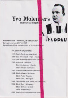 Coureur Renner Yvo Molenaers , Herderen , Riemst - Unclassified