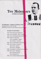 Coureur Renner Yvo Molenaers , Herderen , Riemst - Non Classés