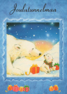 Buon Anno Natale NASCERE Animale Vintage Cartolina CPSM #PBS291.IT - Anno Nuovo