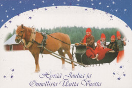 Buon Anno Natale CAVALLO Vintage Cartolina CPSM #PBM413.IT - Anno Nuovo