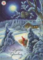 Buon Anno Natale GNOME Vintage Cartolina CPSM #PBL839.IT - Anno Nuovo