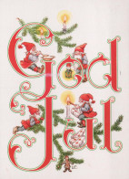 Buon Anno Natale GNOME Vintage Cartolina CPSM #PBM067.IT - Anno Nuovo