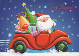 BABBO NATALE Buon Anno Natale Vintage Cartolina CPSM #PBL506.IT - Santa Claus