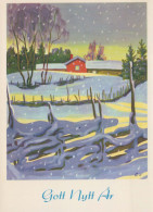 Buon Anno Natale Vintage Cartolina CPSM #PBB457.IT - Anno Nuovo