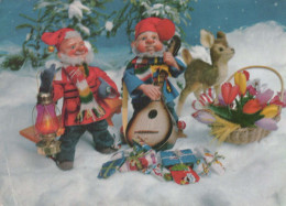 Buon Anno Natale GNOME Vintage Cartolina CPSM #PBA993.IT - Anno Nuovo