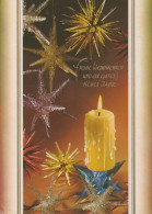 Buon Anno Natale CANDELA Vintage Cartolina CPSM #PBA180.IT - Anno Nuovo