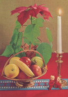 Buon Anno Natale CANDELA Vintage Cartolina CPSM #PBA361.IT - Nouvel An