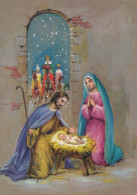 Vergine Maria Madonna Gesù Bambino Natale Religione Vintage Cartolina CPSM #PBB781.IT - Vergine Maria E Madonne