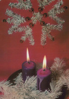 Buon Anno Natale CANDELA Vintage Cartolina CPSM #PAZ422.IT - Nouvel An