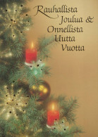 Buon Anno Natale CANDELA Vintage Cartolina CPSM #PAZ482.IT - Nouvel An