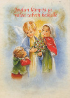 Buon Anno Natale BAMBINO Vintage Cartolina CPSM #PAY003.IT - Nouvel An