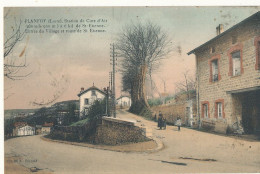 42 // PLANFOY   Entrée Du Village Et Route De Saint Etienne  Edit Beraud - Colorisée - Other & Unclassified
