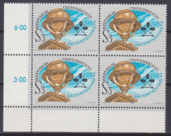 1982 , Mi 1716 ** (1) - 4er Block Postfrisch -  Geodätentag , Wien - Unused Stamps