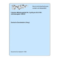 Fahrplan-Mitteilungsblatt Nr. 2 Gültig Ab 29.9.1991. Jahresausgabe 1992/93 Von Deutsche Bundesbahn (Hrsg.) - Unclassified