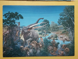 KOV 484-100 - PEINTURE, PENTRE, ART - MASTODON HUNT, Mammoth, Mammouth - Paintings