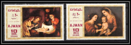 Ajman - 4706a/ N°455/456 A Murillo Van Honthorst Tableau (Painting) Neuf ** MNH Cote 8.50 - Religie