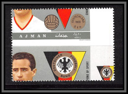 Ajman - 4694b/ N°367 A Tilkowski German Neuf ** MNH Football Soccer Piquage à Cheval Perf Error Print - Otros & Sin Clasificación