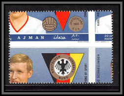 Ajman - 4691b/ N°365 A Neuf ** MNH Schnellinger German Football Soccer Piquage à Cheval Perf Error Print - Altri & Non Classificati
