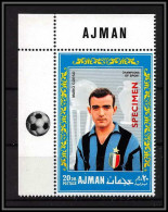 Ajman - 4686c/ N°306 A Mario Corso Inter Milan Neuf ** MNH Football Soccer Surcharge Specimen Overprint  - Beroemde Teams