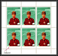 Ajman - 4678b/ N°315 A Rivera Ac Milan Neuf ** MNH Football Soccer Missing Text Error Variété Feuille Full Sheet - Neufs