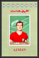 Ajman - 4675b/ N°313 Beckenbauer German Germany Neuf ** MNH Football Soccer Surcharge Deluxe Minisheet 1968 - Unused Stamps