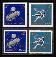 Ajman - 4657/ Bloc N°36/37 A/B Espace Space Research Dentelés + Non Dentelé Imperf Neuf ** MNH RAR - Asia