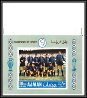 Ajman - 4598/ Bloc N°49 C Inter De Milan Team Football Players Calcio Soccer Italia Neuf ** MNH Printing Proof - Berühmte Teams