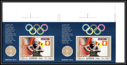 Ajman - 4589/ Bloc N° 98 B Boxe Jeux Olympiques (olympic Games) Mexico Printing Proof Neuf ** MNH Non Dentelé Imperf - Verano 1968: México