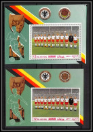 Ajman - 4580/ N°368 A/B German National Football Soccer Team 1969 Printing Proof Neuf ** MNH Non Dentelé Imperf - Ajman