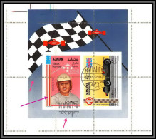 Ajman - 4577/ Bloc N°96 Antony Joseph Foyt Usa MG Motor Racing Voiture (Cars) Printing Error Proof Used Oblitéré - Ajman