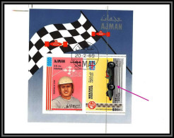 Ajman - 4578/ Bloc N°96 Antony Joseph Foyt Usa MG Motor Racing Voiture (Cars) Printing Error Proof Used Oblitéré - Ajman