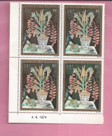 POLYNESIE FRANCAISE POSTE AERIENNE LOT  DE 4 TIMBRES 20FR  Neuf  Avec Coin Date 4 6 1974 - Unused Stamps