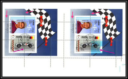Ajman - 4570/ Bloc N°97 Fangio Mercedes Benz Argentina Motor Racing Voiture (Cars) Printing Error Proof Used Oblitéré - Automobilismo