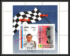 Ajman - 4565 Bloc N°93 Jim Clark Great Britain Lotus Ford Motor Racing Voiture Cars Printing Error Proof Used Oblitéré - Auto's