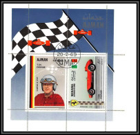 Ajman - 4561/ Bloc N°92 A Von Trips Germany Ferrari Motor Racing Voiture (Cars) Printing Error Proof Oblitéré Discount - Automobile