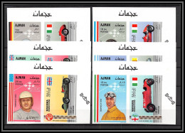 Ajman - 4551f/ N°369/374 B Manama 152 A/F Cars Motor Racing Voiture Neuf ** MNH Non Dentelé Imperf Ferrari Fangio - Ajman