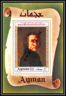 Ajman - 4540c N°426 Overprint Spécimen Music Composers Musique Franz Liszt Hungary Neuf ** MNH Deluxe Miniature Sheet - Music