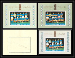 Ajman - 4533d Bloc N°56 A/B Italy National Football Team Italia Football Soccer Neuf ** MNH Non Dentelé Imperf Spécimen - Unused Stamps