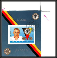 Ajman - 4516/ N°364 B UWE SEELER 1936 Football Soccer Used Printing Proof Non Dentelé Imperf - 1970 – Mexico