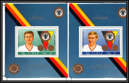 Ajman - 4514c/ N°N°362/365 A Helmut Haller Schnellinger German Football Soccer Used Printing Proof Neuf ** MNH Bloc 4 - 1970 – Mexico