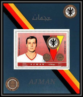 Ajman - 4510/ N°363 Franz Beckenbauer German Football Soccer Neuf ** MNH Deluxe Miniature Sheets - 1970 – Mexico