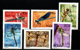 Polen Polska 1988 - Mi.Nr. 3134 - 3139 - Postfrisch MNH - Insekten Insects Libellen Dragonfly - Sonstige & Ohne Zuordnung
